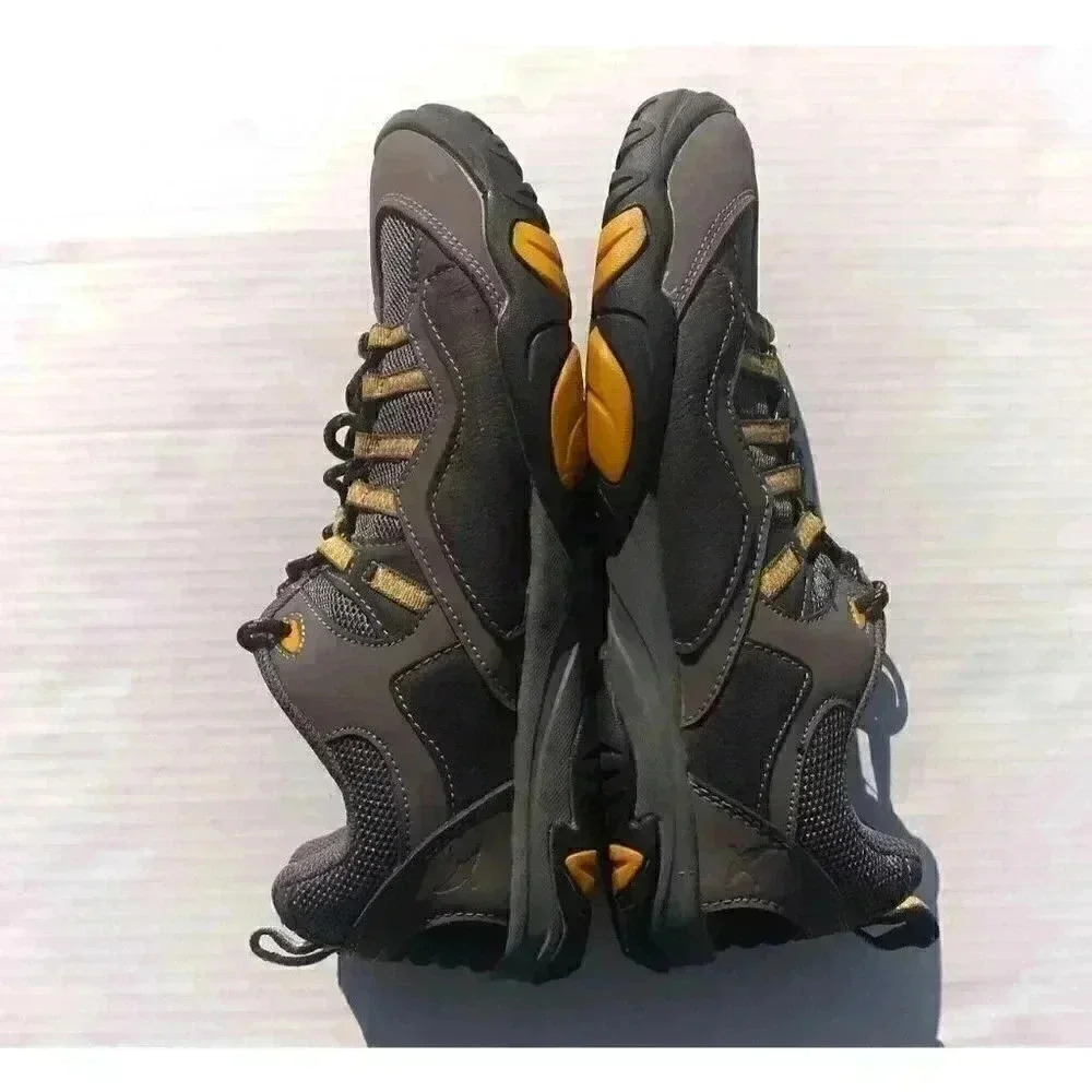 Eddie Bauer Barkley Men's Gray Leather Mesh Hiking Trail Casual Shoes Size 9 - Picture 3 of 8